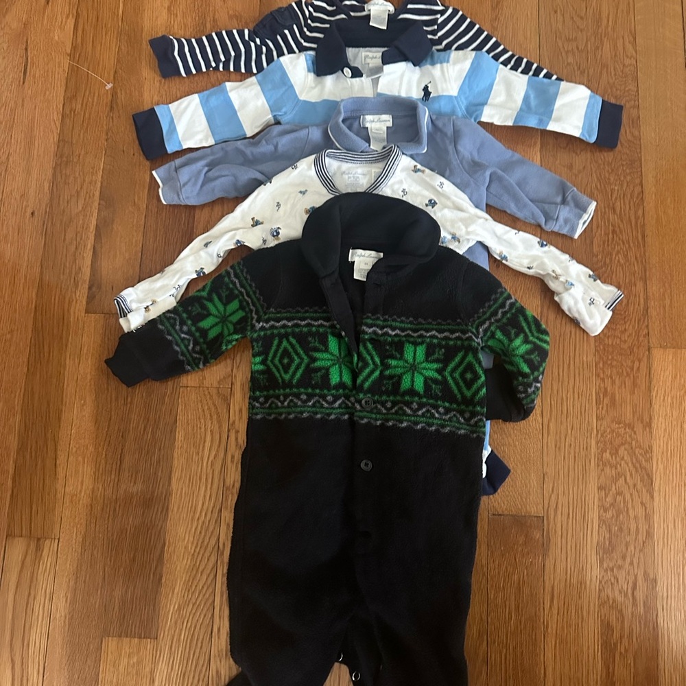 Ralph Lauren Blue Label Kids Bodysuits - Black, Green, Blue, White